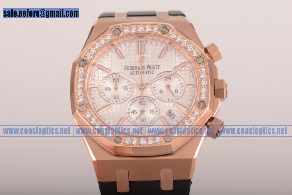 Replica Audemars Piguet Royal Oak Chronograph Watch Rose Gold 26557OR.WT.D098CR.0